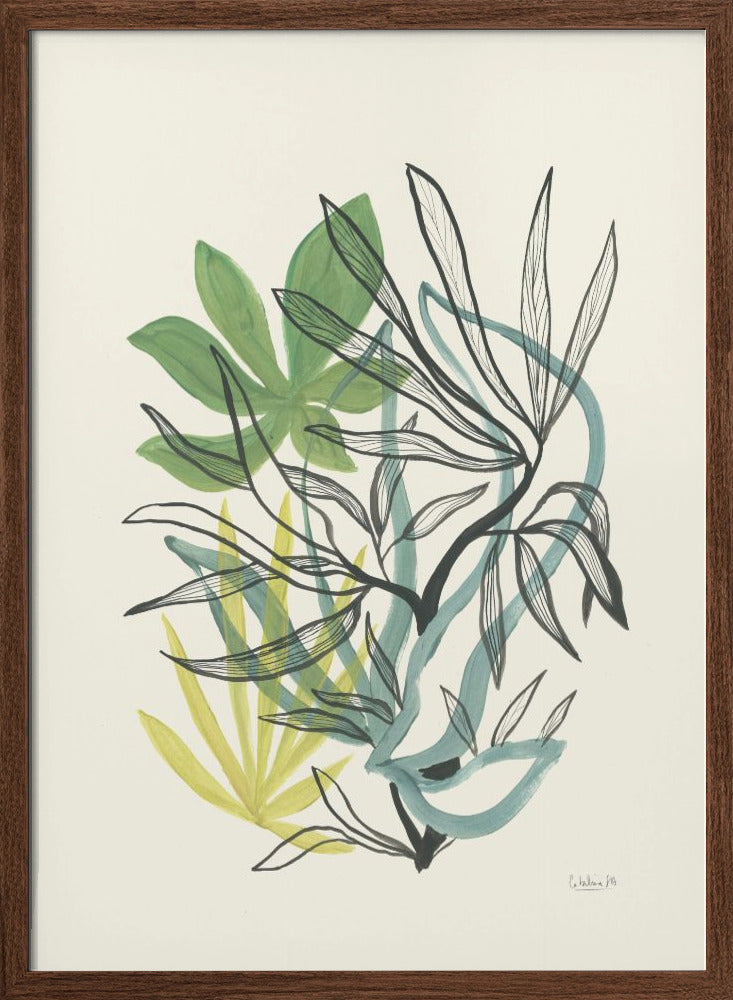 Foliage N.4 - Stretched Canvas, Poster or Fine Art Print I Heart Wall Art