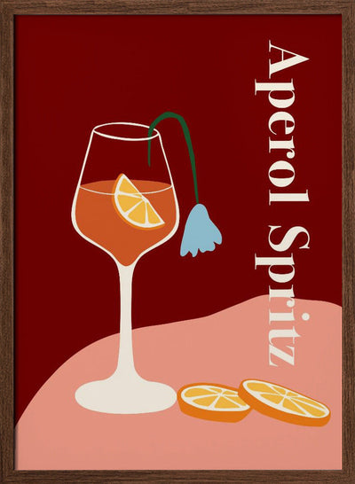 Aperol Spritz - Stretched Canvas, Poster or Fine Art Print I Heart Wall Art