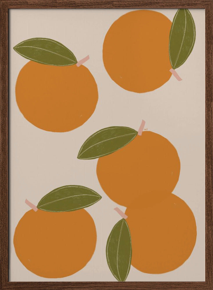 Oranges - Stretched Canvas, Poster or Fine Art Print I Heart Wall Art