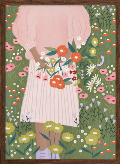 Flower Farm - Stretched Canvas, Poster or Fine Art Print I Heart Wall Art