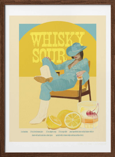Jlr Cocktails Whiskysour Copy - Stretched Canvas, Poster or Fine Art Print I Heart Wall Art