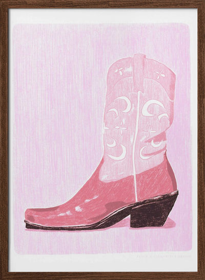 P&c Cowgirlboot Copy - Stretched Canvas, Poster or Fine Art Print I Heart Wall Art