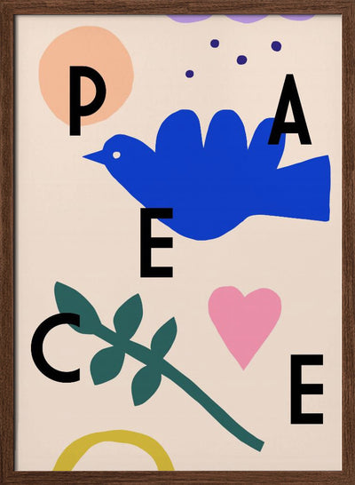 Peace - Stretched Canvas, Poster or Fine Art Print I Heart Wall Art