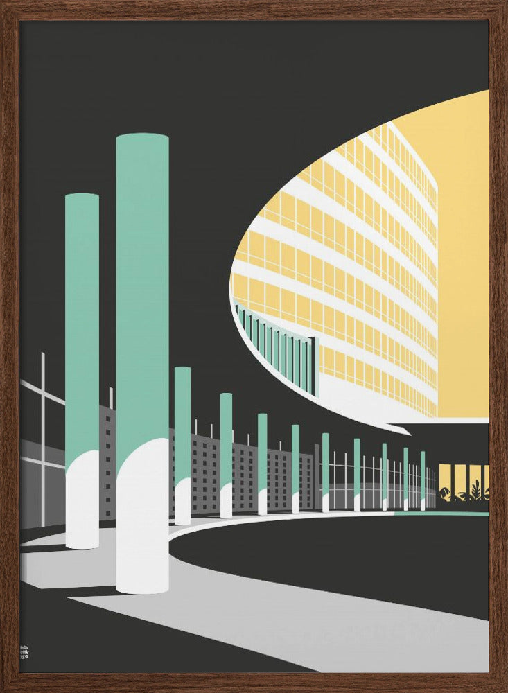 Miami Fontainbleu Entrance - Stretched Canvas, Poster or Fine Art Print I Heart Wall Art