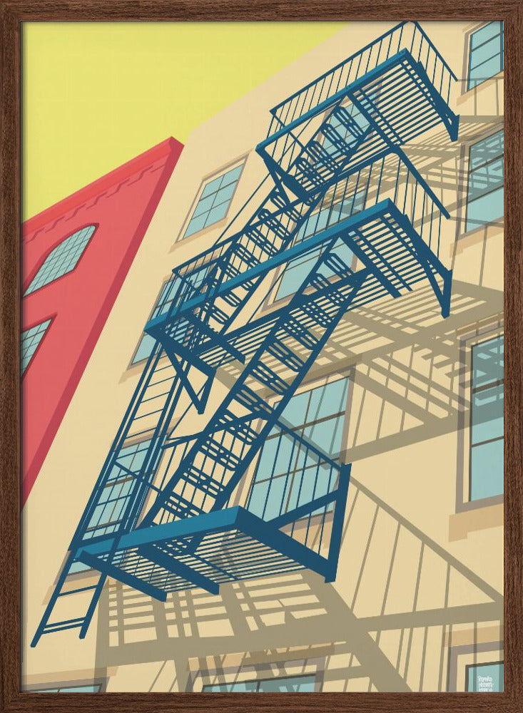 New York West Village - Stretched Canvas, Poster or Fine Art Print I Heart Wall Art