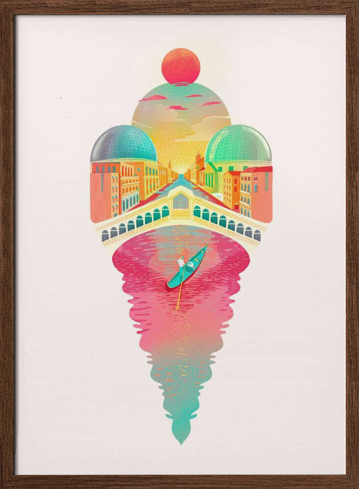 Just One Cornetto - Stretched Canvas, Poster or Fine Art Print