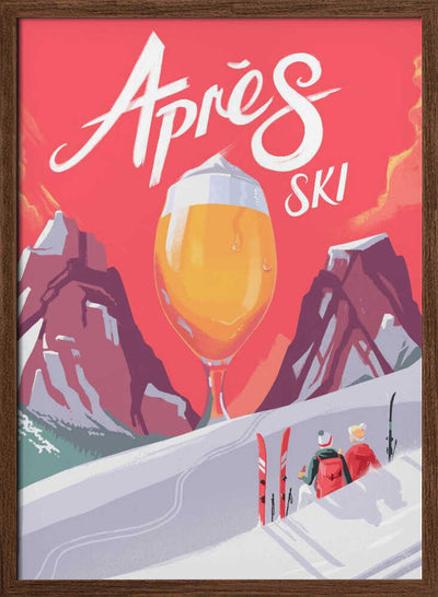 Apés Ski - Stretched Canvas, Poster or Fine Art Print