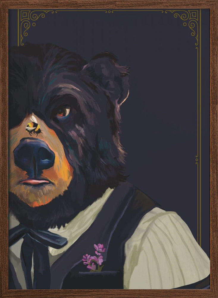 Bear - Stretched Canvas, Poster or Fine Art Print I Heart Wall Art