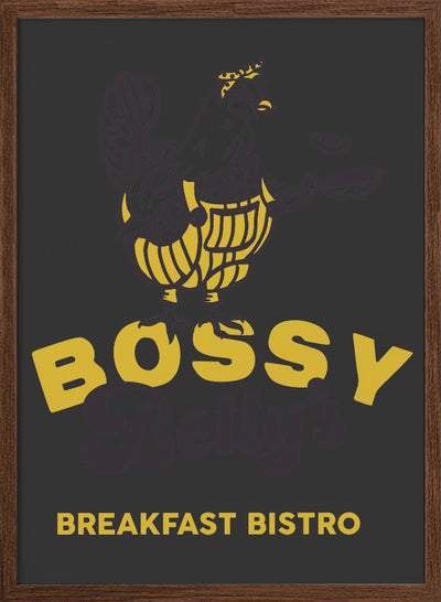 Bossy.png - Stretched Canvas, Poster or Fine Art Print I Heart Wall Art