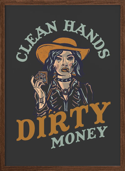 Dirty Money.png - Stretched Canvas, Poster or Fine Art Print I Heart Wall Art