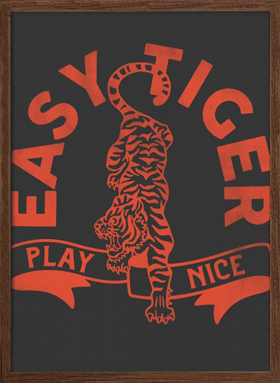 Easytiger for Light Tee - Stretched Canvas, Poster or Fine Art Print I Heart Wall Art