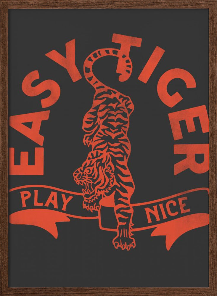 Easytiger for Light Tee - Stretched Canvas, Poster or Fine Art Print I Heart Wall Art