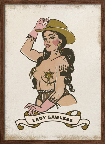 Lady Lawless - Stretched Canvas, Poster or Fine Art Print I Heart Wall Art