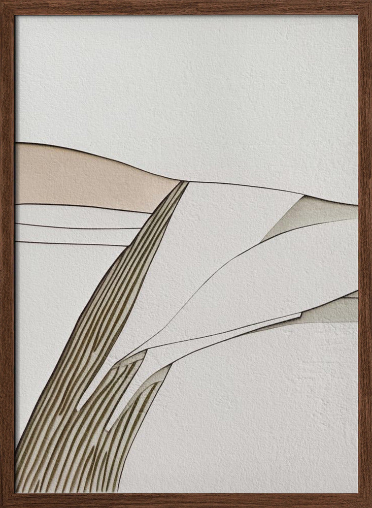 Minimal Lines I - Stretched Canvas, Poster or Fine Art Print I Heart Wall Art