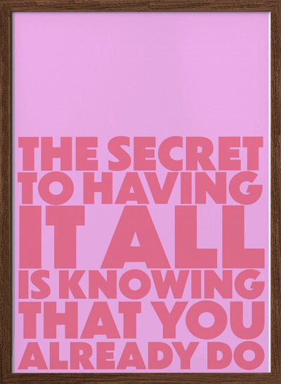 the secret - Stretched Canvas, Poster or Fine Art Print I Heart Wall Art