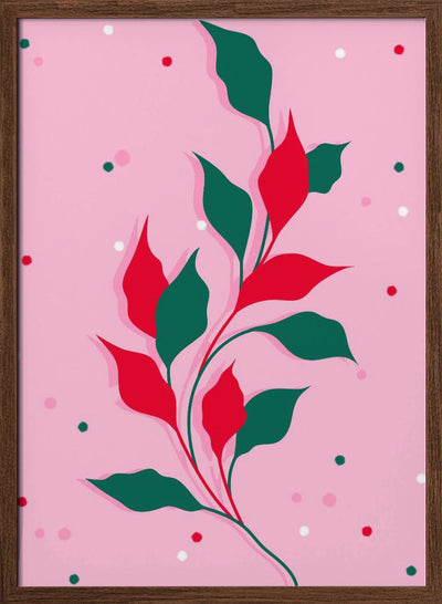 Blossoms in Crimson - Stretched Canvas, Poster or Fine Art Print I Heart Wall Art