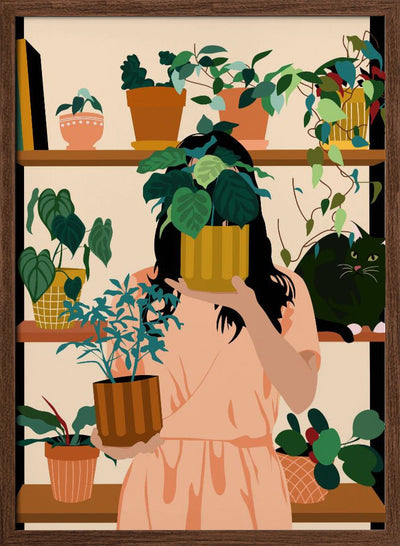 Potted Oasis - Stretched Canvas, Poster or Fine Art Print I Heart Wall Art