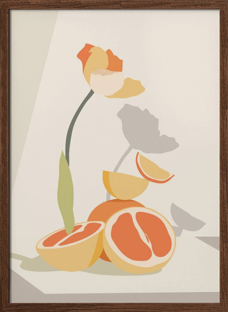 Monochrome Elegance - Stretched Canvas, Poster or Fine Art Print I Heart Wall Art