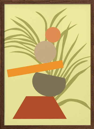 Abstract Botanical Delight - Stretched Canvas, Poster or Fine Art Print I Heart Wall Art