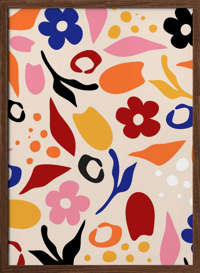 Swaying Petals - Stretched Canvas, Poster or Fine Art Print I Heart Wall Art