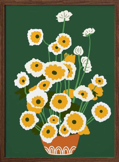 Brown Pot - Stretched Canvas, Poster or Fine Art Print I Heart Wall Art