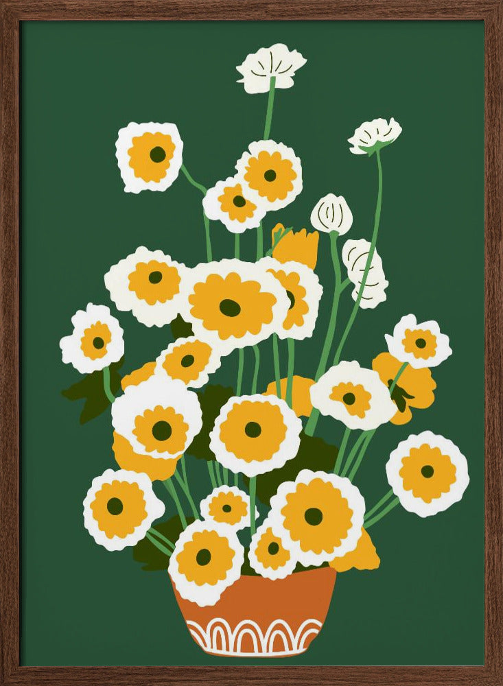 Brown Pot - Stretched Canvas, Poster or Fine Art Print I Heart Wall Art