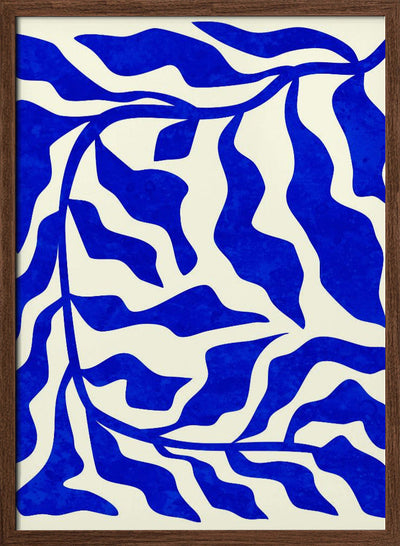 Indigo Elegance - Stretched Canvas, Poster or Fine Art Print I Heart Wall Art