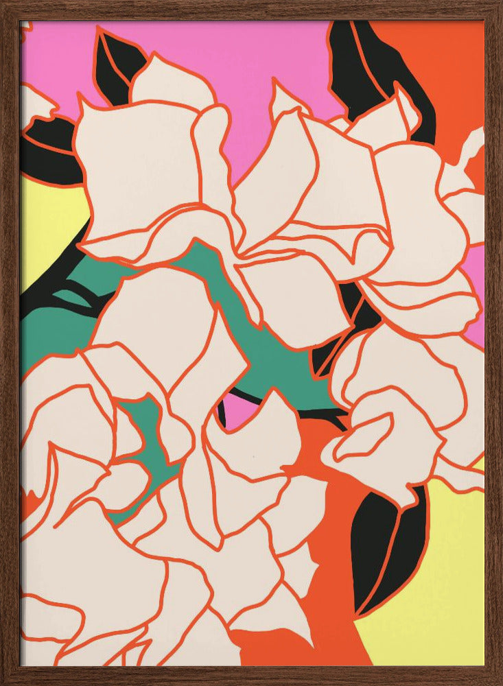 Pink Bougainvillea Essence - Stretched Canvas, Poster or Fine Art Print I Heart Wall Art