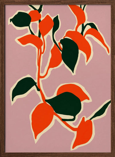 Leafy Abstraction - Stretched Canvas, Poster or Fine Art Print I Heart Wall Art