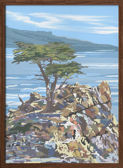 Quiet Sentinel, 17 Mile Drive, California - Stretched Canvas, Poster or Fine Art Print I Heart Wall Art