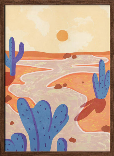 Path Through the Painted Desert - Stretched Canvas, Poster or Fine Art Print I Heart Wall Art