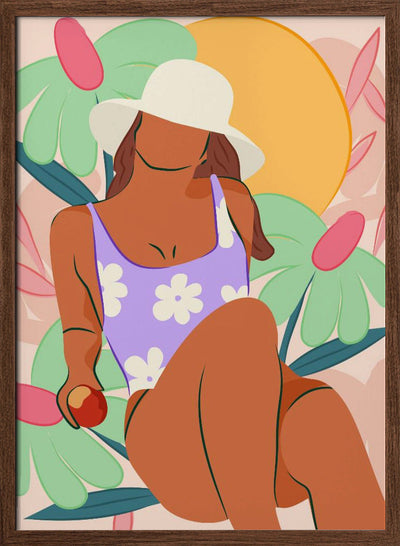 Flower Fields and Sunshine - Stretched Canvas, Poster or Fine Art Print I Heart Wall Art