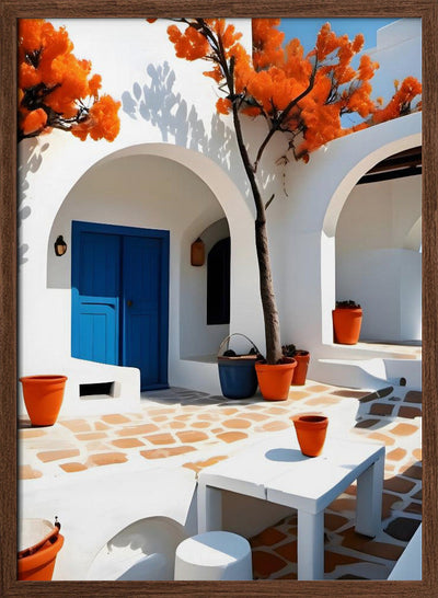 Terracotta Dreams In Greece - Stretched Canvas, Poster or Fine Art Print I Heart Wall Art