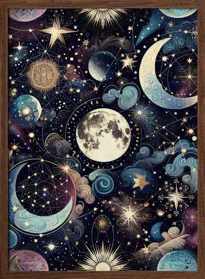 Lunar Magic - Stretched Canvas, Poster or Fine Art Print I Heart Wall Art