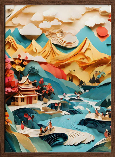 Nature In Layers - Stretched Canvas, Poster or Fine Art Print I Heart Wall Art