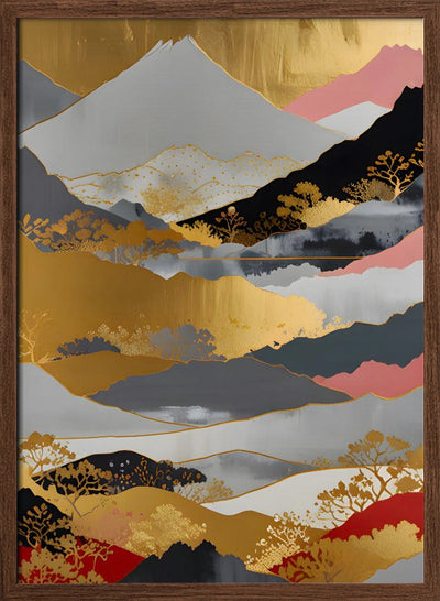 Japanese Landscape - Stretched Canvas, Poster or Fine Art Print I Heart Wall Art