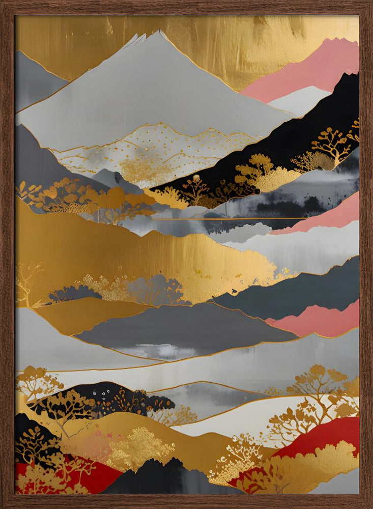 Japanese Landscape - Stretched Canvas, Poster or Fine Art Print I Heart Wall Art