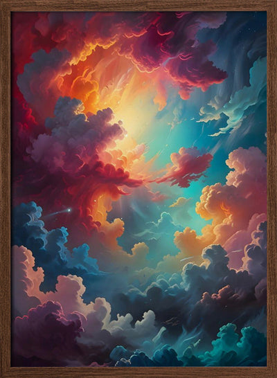 Aurora In the Clouds - Stretched Canvas, Poster or Fine Art Print I Heart Wall Art