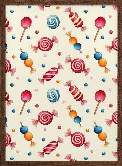 Candy Wonderland - Stretched Canvas, Poster or Fine Art Print I Heart Wall Art