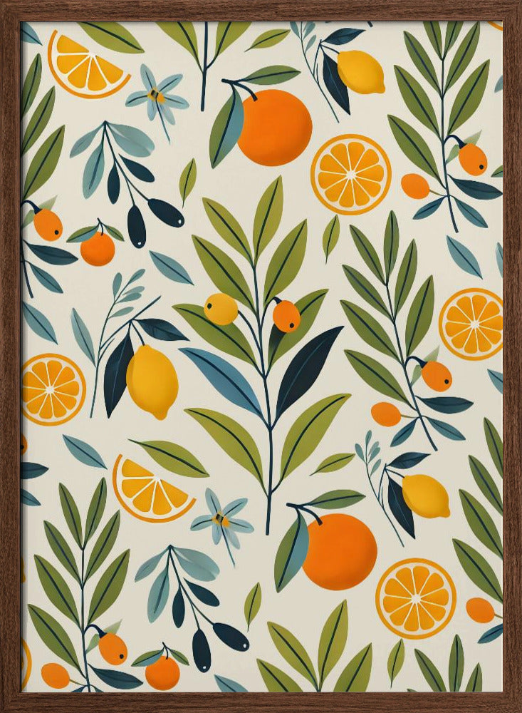 Lemon Orchard Dream - Stretched Canvas, Poster or Fine Art Print I Heart Wall Art