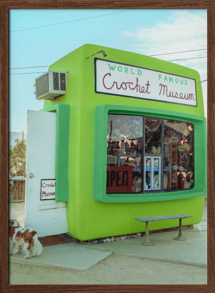 World Famous Crochet Museum - Stretched Canvas, Poster or Fine Art Print I Heart Wall Art