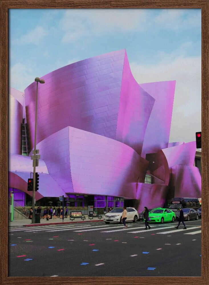 Violet Architectural Flow - Stretched Canvas, Poster or Fine Art Print I Heart Wall Art