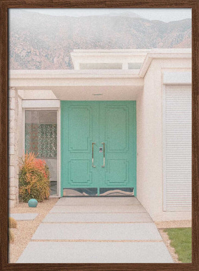 Turquoise Entryway - Stretched Canvas, Poster or Fine Art Print I Heart Wall Art