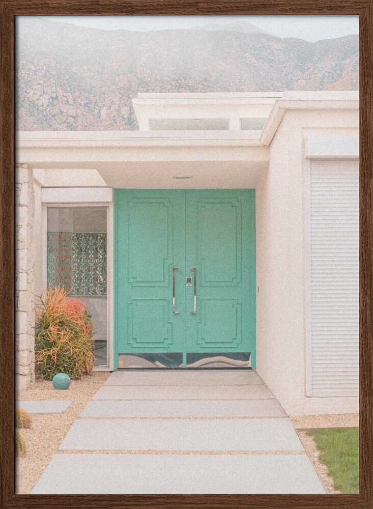 Turquoise Entryway - Stretched Canvas, Poster or Fine Art Print I Heart Wall Art