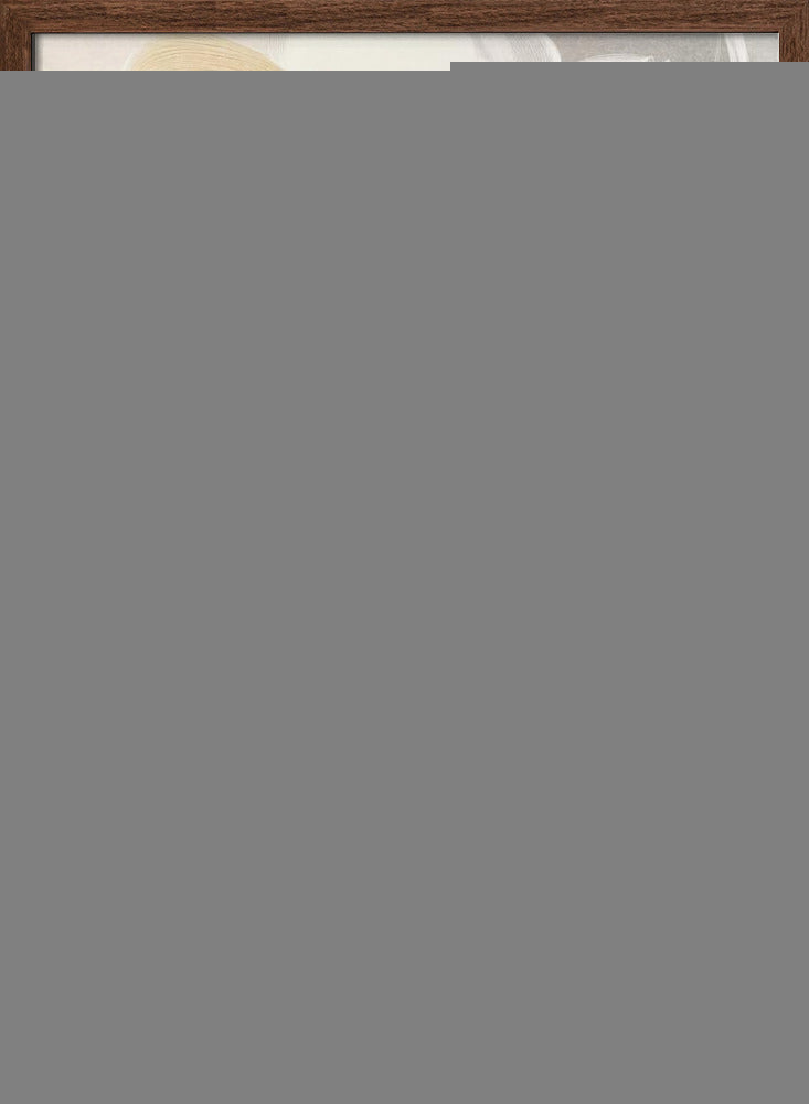 Swirling White and Gray Lines - Stretched Canvas, Poster or Fine Art Print I Heart Wall Art