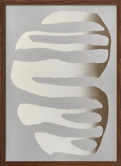 Organic Shapes and Neutral Tones - Stretched Canvas, Poster or Fine Art Print I Heart Wall Art