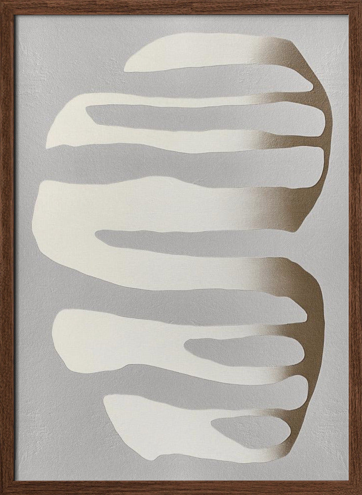 Organic Shapes and Neutral Tones - Stretched Canvas, Poster or Fine Art Print I Heart Wall Art