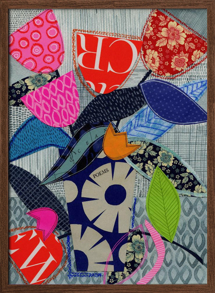 Vibrant Petals - Stretched Canvas, Poster or Fine Art Print I Heart Wall Art