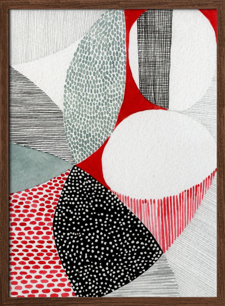 Geometric Patterns And Vivid Colors - Stretched Canvas, Poster or Fine Art Print I Heart Wall Art