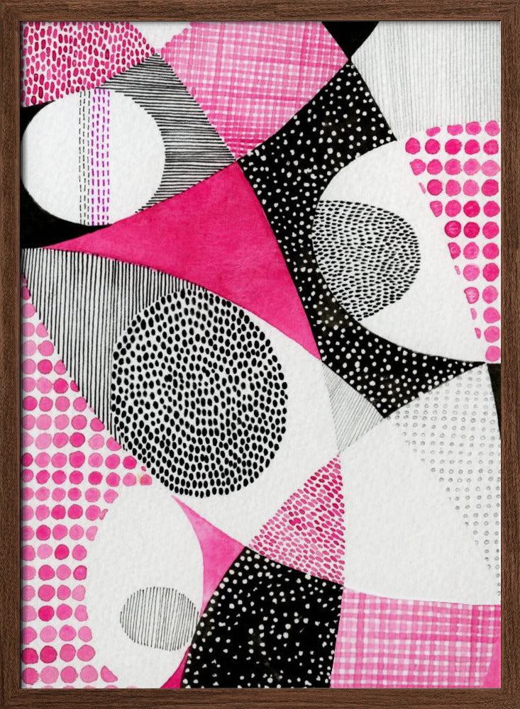Colorful Geometric Patterns - Stretched Canvas, Poster or Fine Art Print I Heart Wall Art